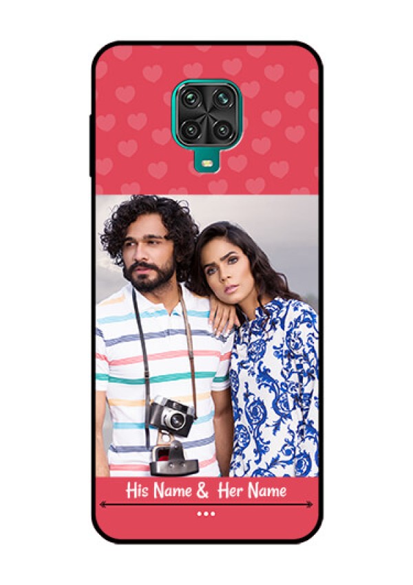 Redmi Note 9 Pro Photo Printing on Glass Case  - Simple Love Design