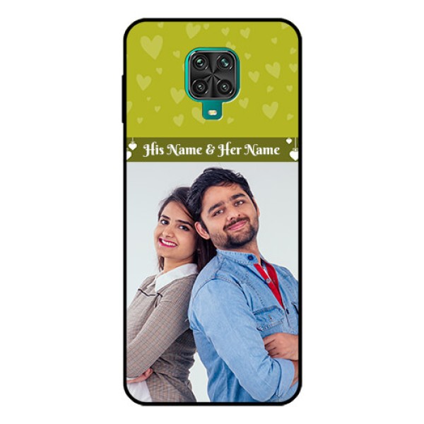 Redmi Note 9 Pro Custom Glass Phone Case - You & Me Heart Design Redmi Note 9 Pro Custom Glass Phone Case - You & Me Heart Design