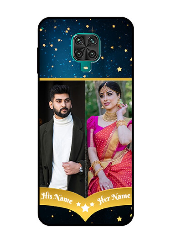 Redmi Note 9 Pro Custom Glass Phone Case  - Galaxy Stars Backdrop Design
