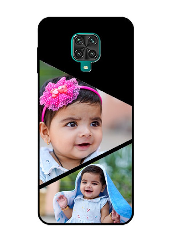 Redmi Note 9 Pro Custom Glass Phone Case  - Semi Cut Design
