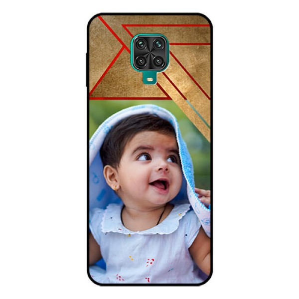 Redmi Note 9 Pro Personalized Glass Phone Case  - Gradient Abstract Texture Design