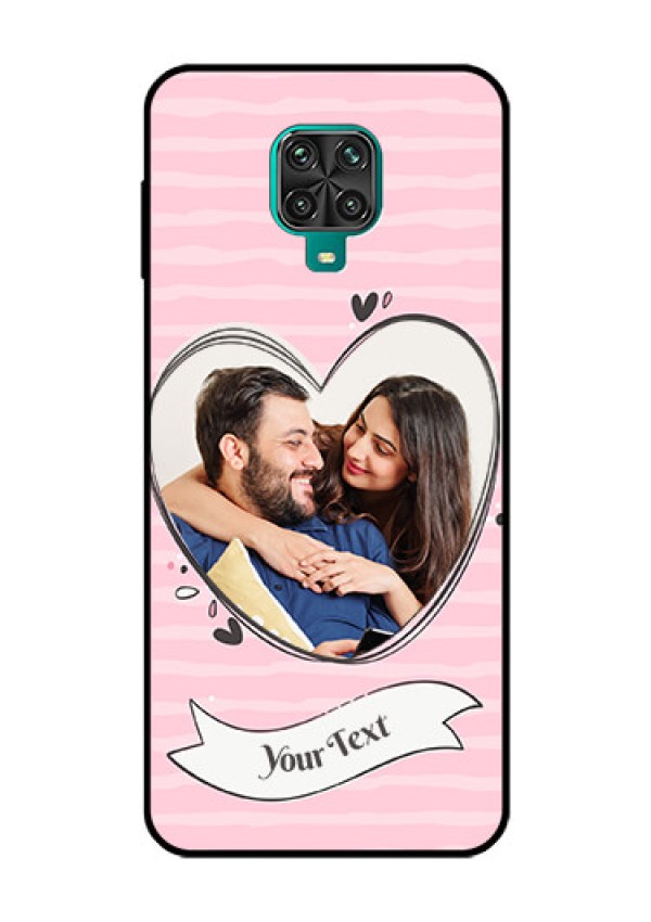 Redmi Note 9 Pro Custom Glass Phone Case  - Vintage Heart Design