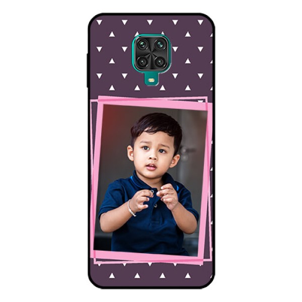 Redmi Note 9 Pro Custom Glass Mobile Case - Triangle Pattern Dotted Design Redmi Note 9 Pro Custom Glass Mobile Case - Triangle Pattern Dotted Design