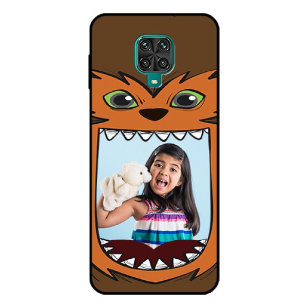 Redmi Note 9 Pro Photo Printing on Glass Case - Owl Monster Back Case Design Redmi Note 9 Pro Photo Printing on Glass Case - Owl Monster Back Case Design