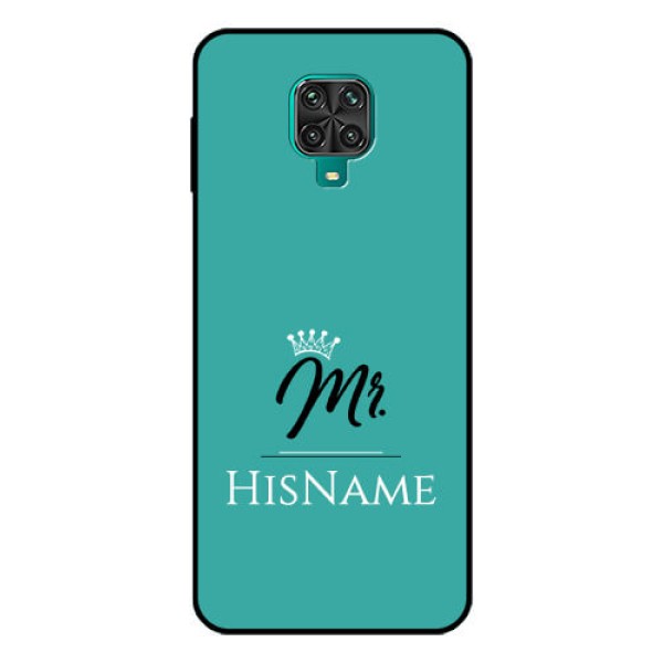 Redmi Note 9 Pro Custom Glass Phone Case Mr with Name Redmi Note 9 Pro Custom Glass Phone Case Mr with Name