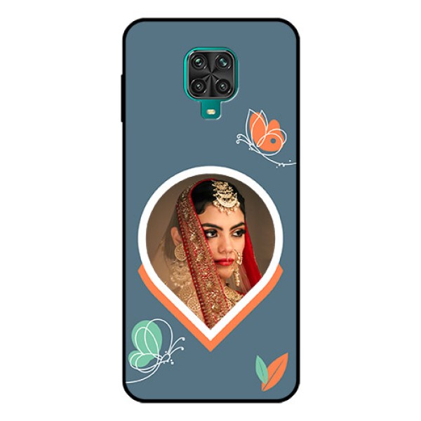 Xiaomi Redmi Note 9 Pro Custom Glass Mobile Case - Droplet Butterflies Design Xiaomi Redmi Note 9 Pro Custom Glass Mobile Case - Droplet Butterflies Design