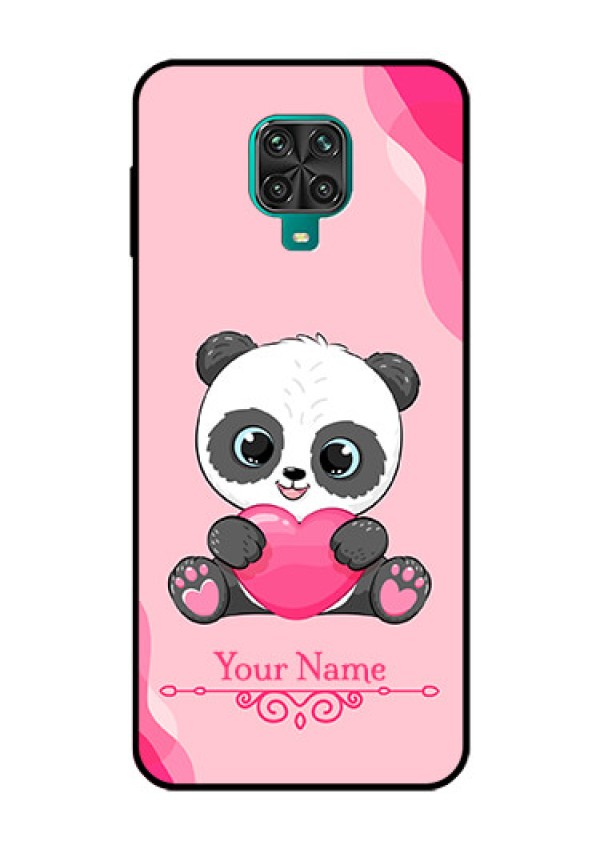 Xiaomi Redmi Note 9 Pro Custom Glass Mobile Case - Cute Panda Design