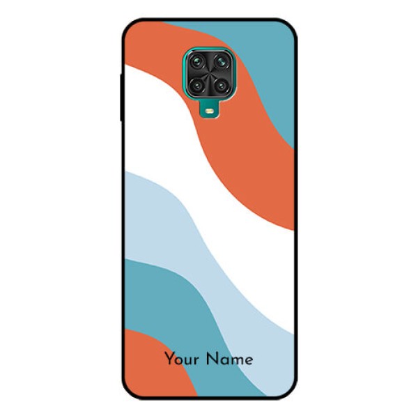 Xiaomi Redmi Note 9 Pro Custom Glass Mobile Case - coloured Waves Design Xiaomi Redmi Note 9 Pro Custom Glass Mobile Case - coloured Waves Design