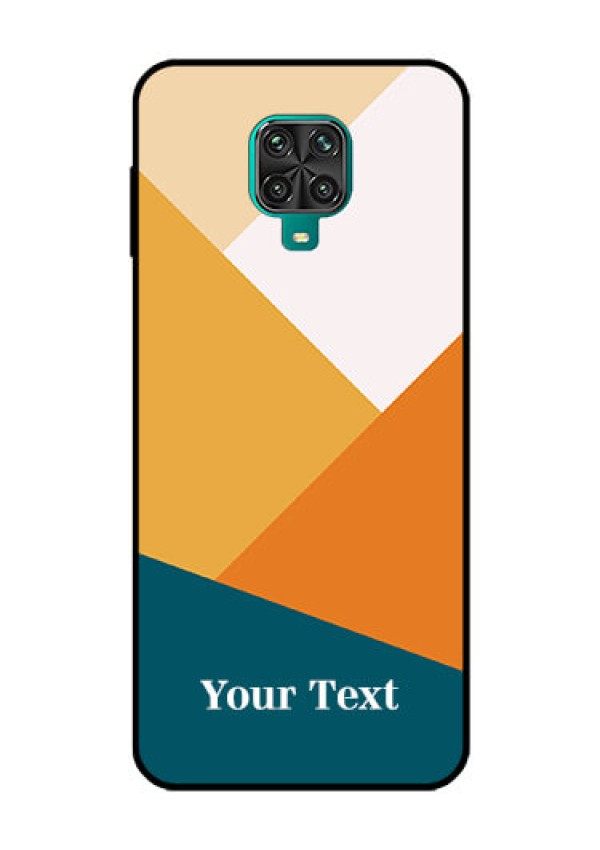 Xiaomi Redmi Note 9 Pro Personalized Glass Phone Case - Stacked Multi-colour Design