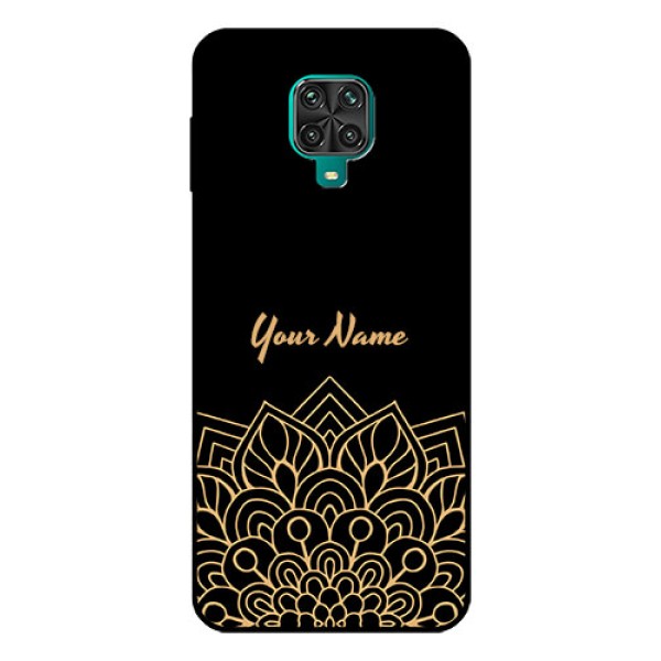 Xiaomi Redmi Note 9 Pro Custom Glass Phone Case - Golden mandala Design Xiaomi Redmi Note 9 Pro Custom Glass Phone Case - Golden mandala Design