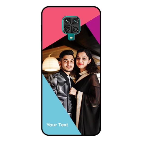 Xiaomi Redmi Note 9 Pro Custom Glass Mobile Case - Stacked Triple colour Design Xiaomi Redmi Note 9 Pro Custom Glass Mobile Case - Stacked Triple colour Design
