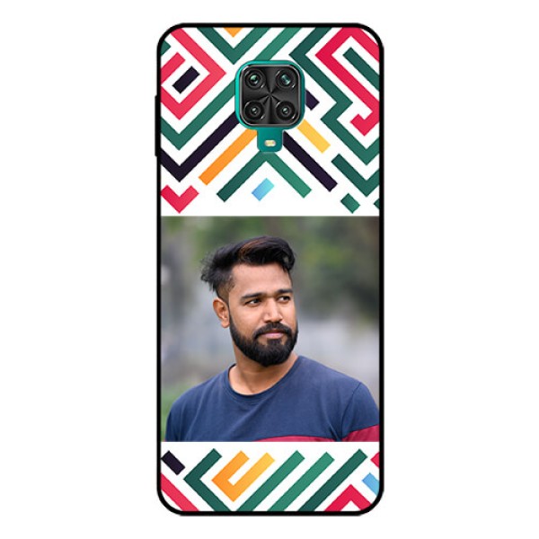 Xiaomi Redmi Note 9 Pro Personalized Glass Phone Case - Colorful Maze Pattern Design Xiaomi Redmi Note 9 Pro Personalized Glass Phone Case - Colorful Maze Pattern Design