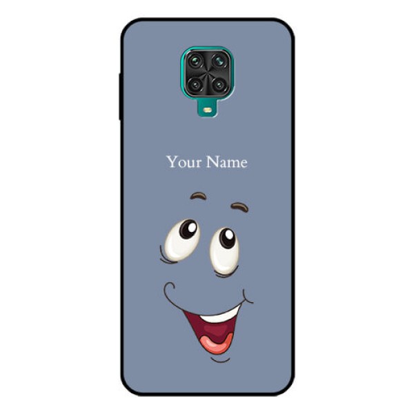 Xiaomi Redmi Note 9 Pro Photo Printing on Glass Case - Laughing Cartoon Face Design Xiaomi Redmi Note 9 Pro Photo Printing on Glass Case - Laughing Cartoon Face Design