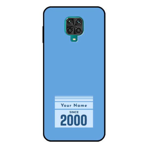 Xiaomi Redmi Note 9 Pro Custom Glass Mobile Case - Custom Year of birth Design