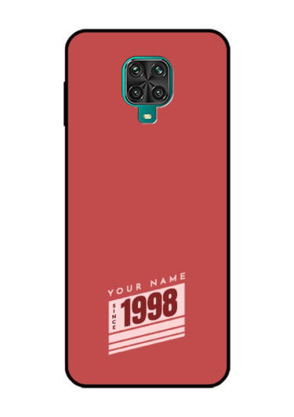 Xiaomi Redmi Note 9 Pro Custom Glass Phone Case - Red custom year of birth Design