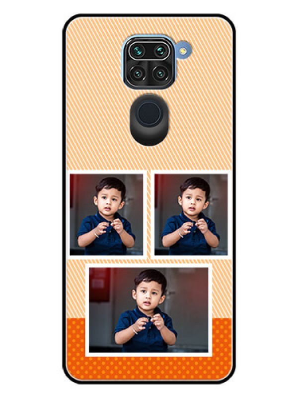Custom Redmi Note 9 Photo Printing on Glass Case  - Bulk Photos Upload Design