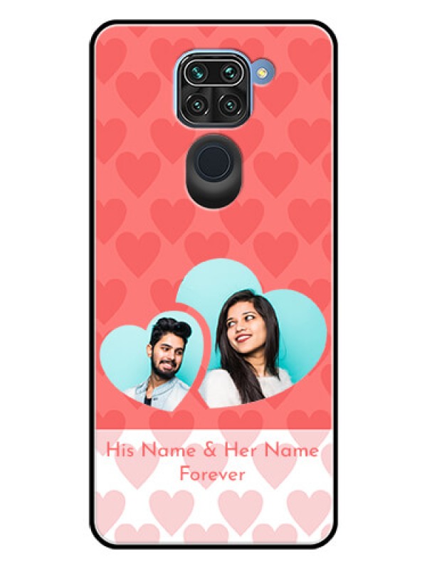 Custom Redmi Note 9 Personalized Glass Phone Case  - Couple Pic Upload Design