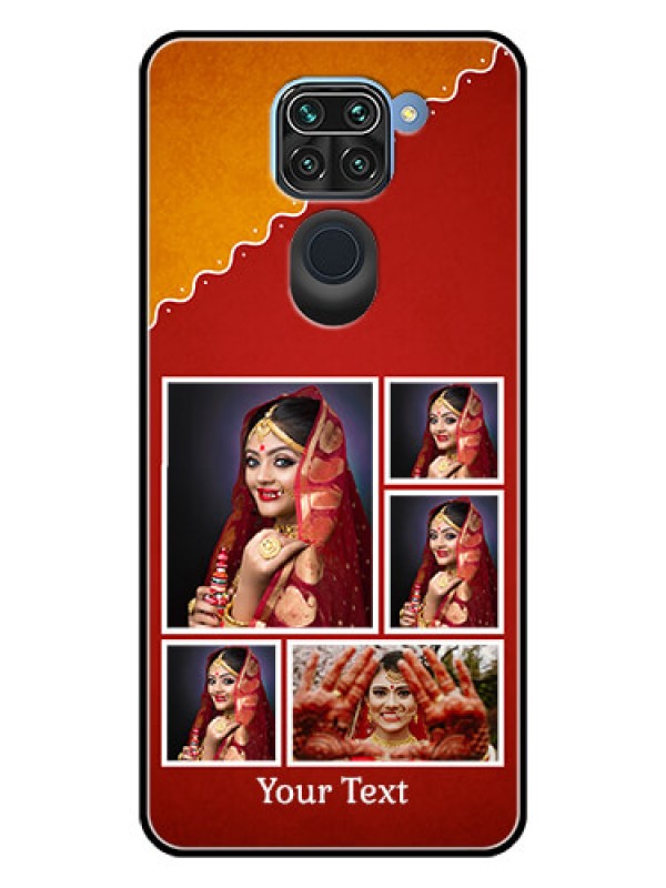 Custom Redmi Note 9 Personalized Glass Phone Case  - Wedding Pic Upload Design
