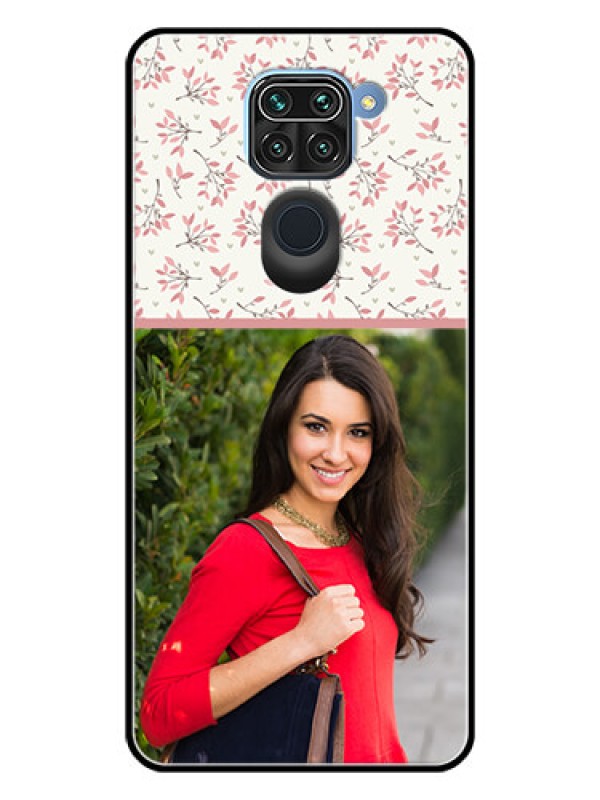 Custom Redmi Note 9 Custom Glass Phone Case  - Premium Floral Design