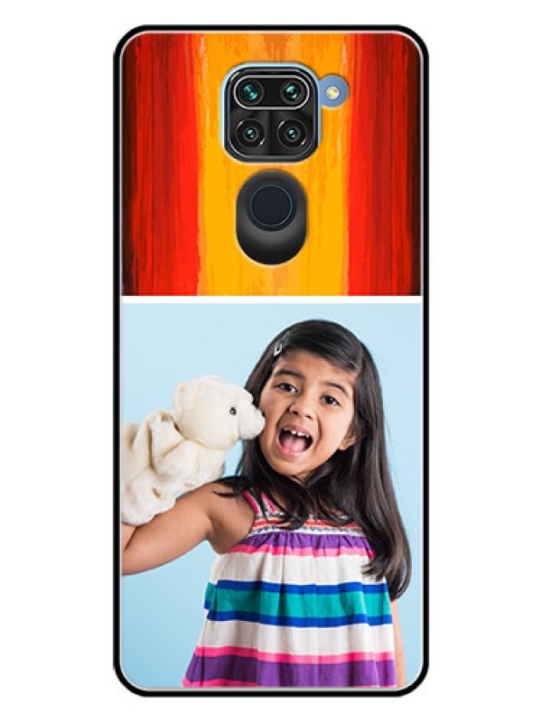 Custom Redmi Note 9 Personalized Glass Phone Case  - Multi Color Design