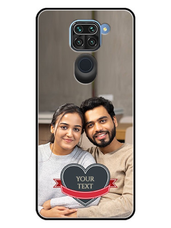 Custom Redmi Note 9 Custom Glass Phone Case  - Just Married Couple Design