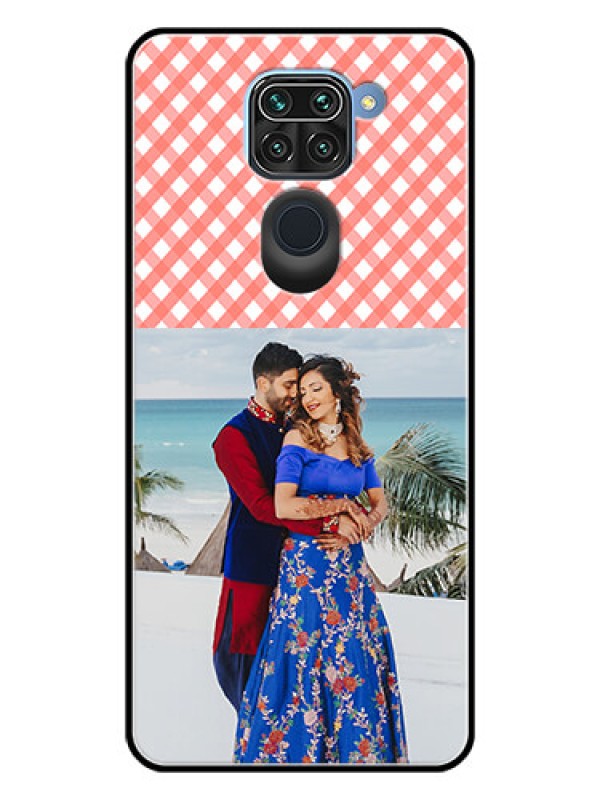 Custom Redmi Note 9 Personalized Glass Phone Case  - Pink Pattern Design