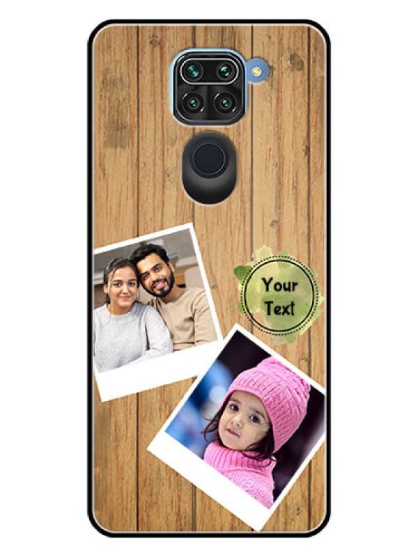 Custom Redmi Note 9 Custom Glass Phone Case  - Wooden Texture Design