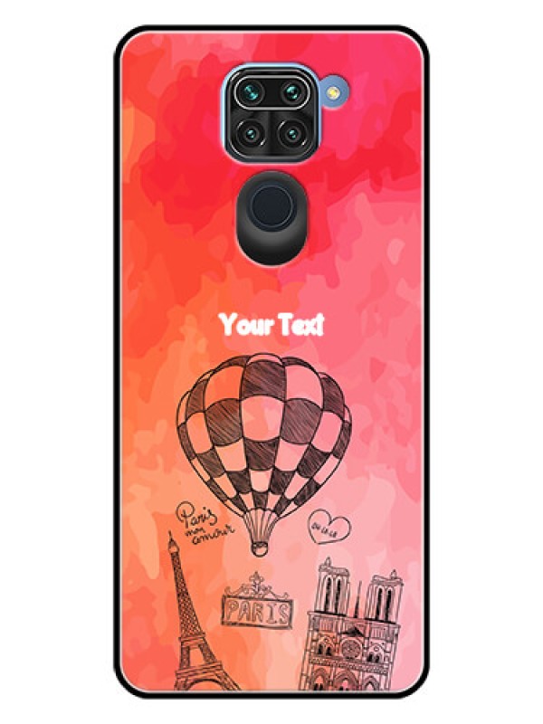 Custom Redmi Note 9 Custom Glass Phone Case  - Paris Theme Design