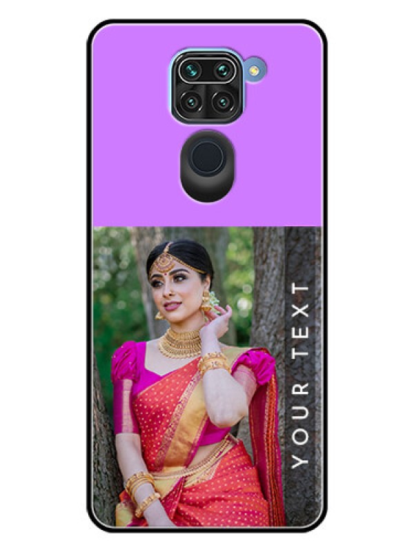 Custom Redmi Note 9 Custom Glass Mobile Case  - Birthday Icons Design