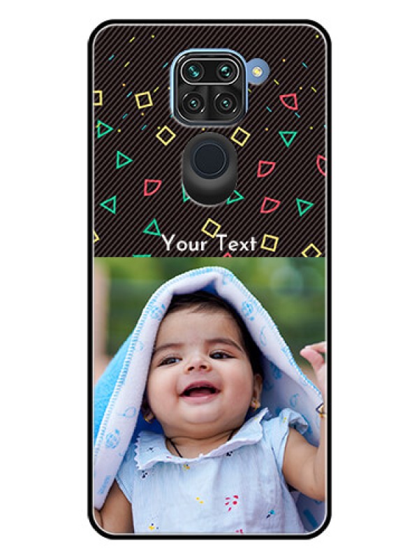 Custom Redmi Note 9 Custom Glass Phone Case  - with confetti birthday design