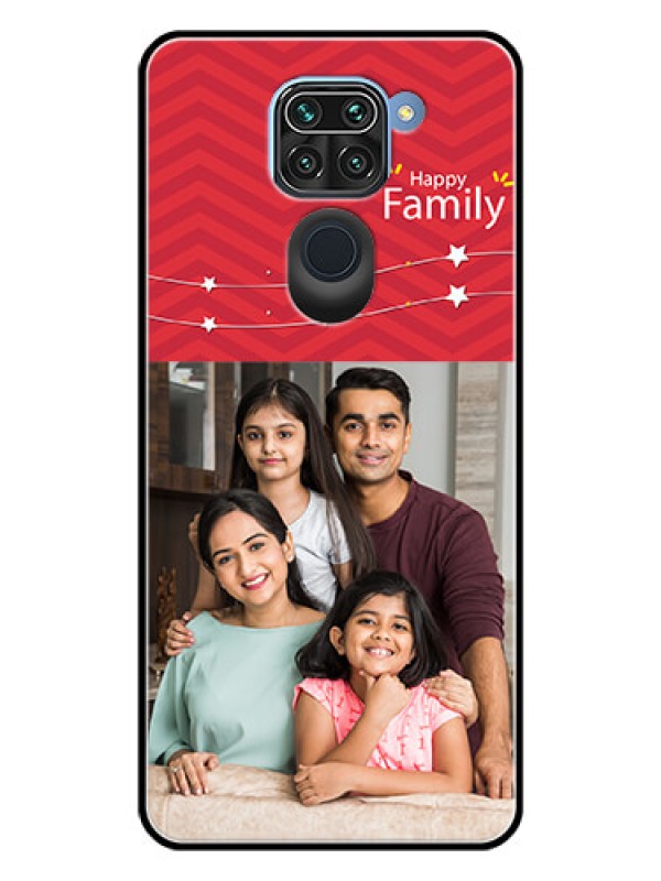 Custom Redmi Note 9 Personalized Glass Phone Case  - Happy Family Design