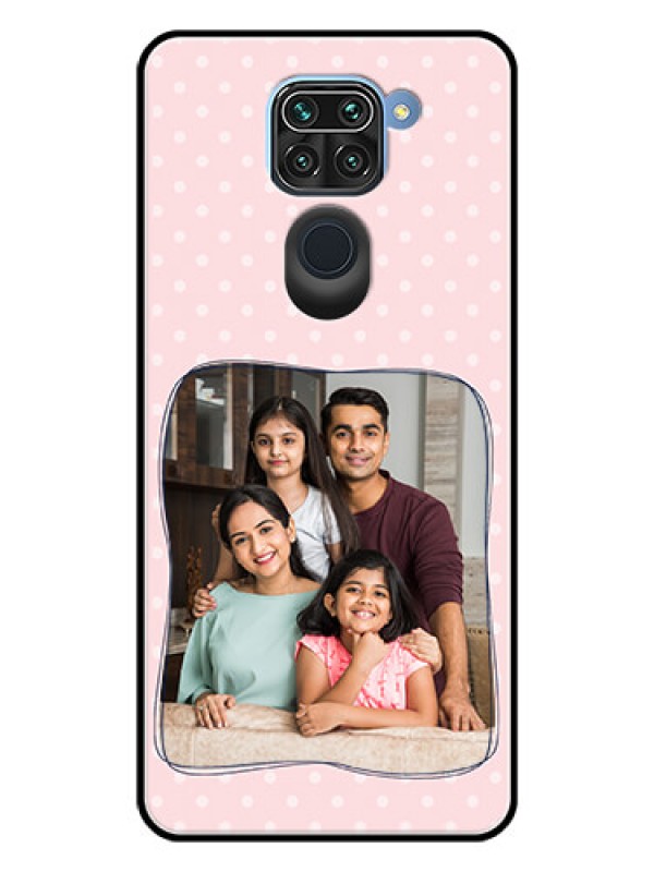 Custom Redmi Note 9 Custom Glass Phone Case  - Family with Dots Design