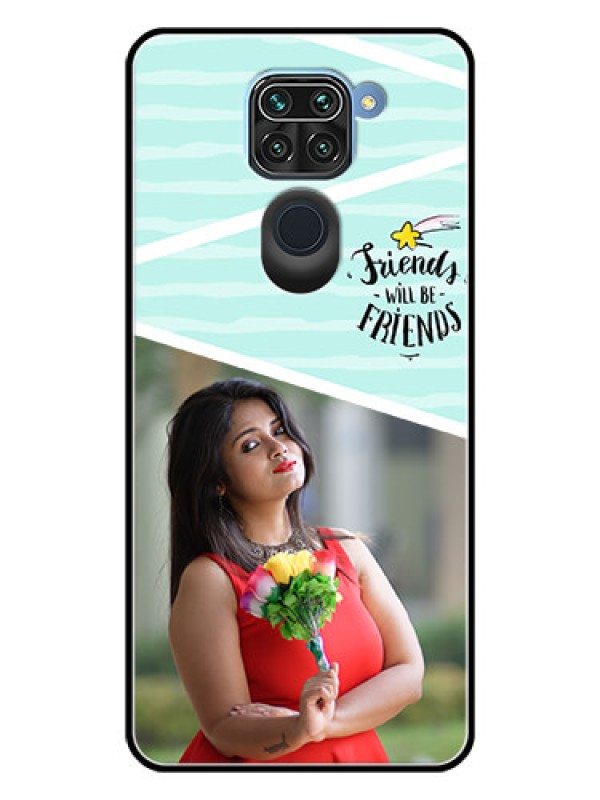 Custom Redmi Note 9 Custom Glass Phone Case  - Friends Picture Icon Design