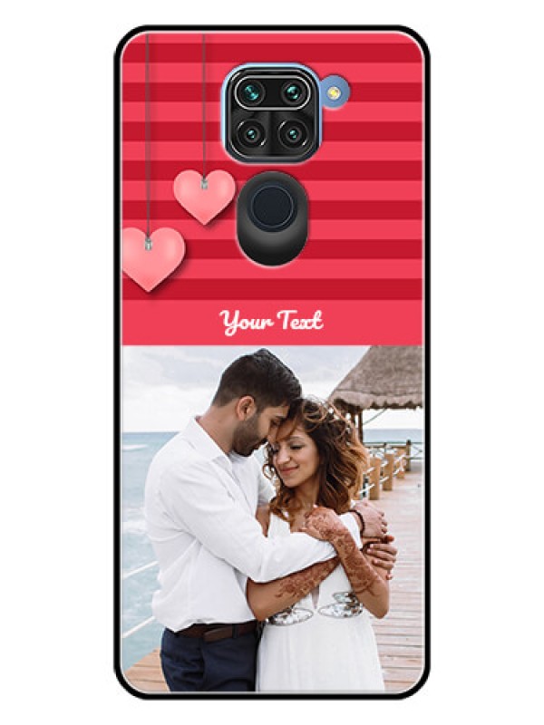 Custom Redmi Note 9 Custom Glass Phone Case  - Valentines Day Design