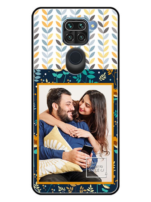 Custom Redmi Note 9 Custom Glass Mobile Case  - Pattern Design
