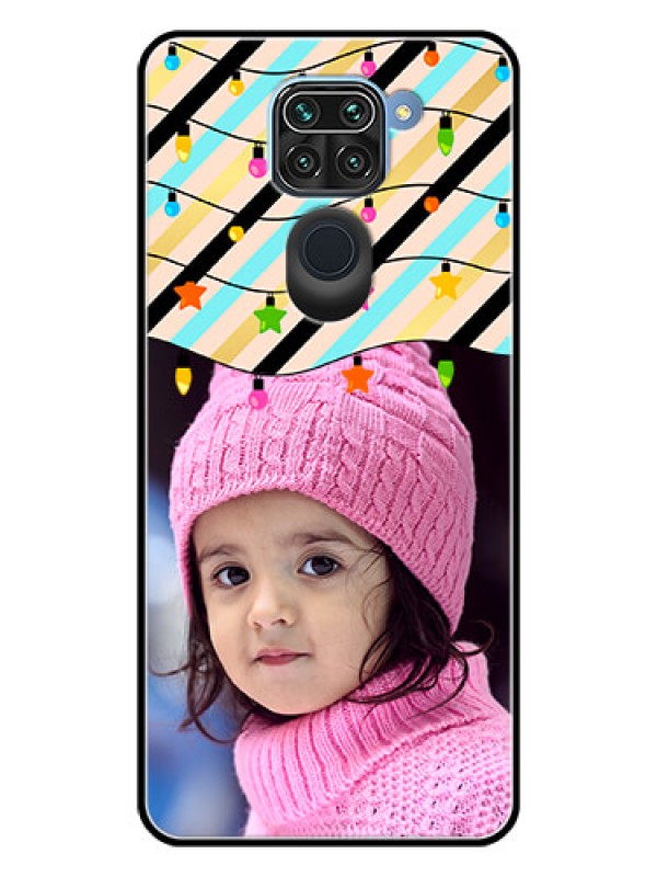 Custom Redmi Note 9 Custom Glass Mobile Case  - Lights Hanging Design