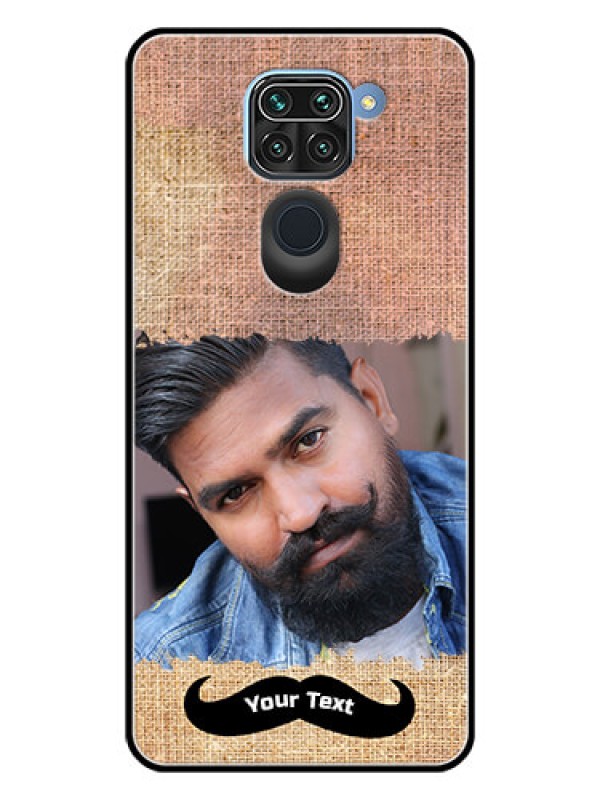 Custom Redmi Note 9 Personalized Glass Phone Case  - with Texture Design