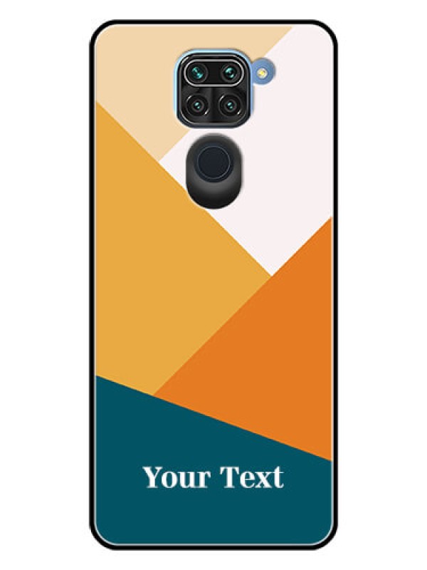 Custom Xiaomi Redmi Note 9 Personalized Glass Phone Case - Stacked Multi-colour Design