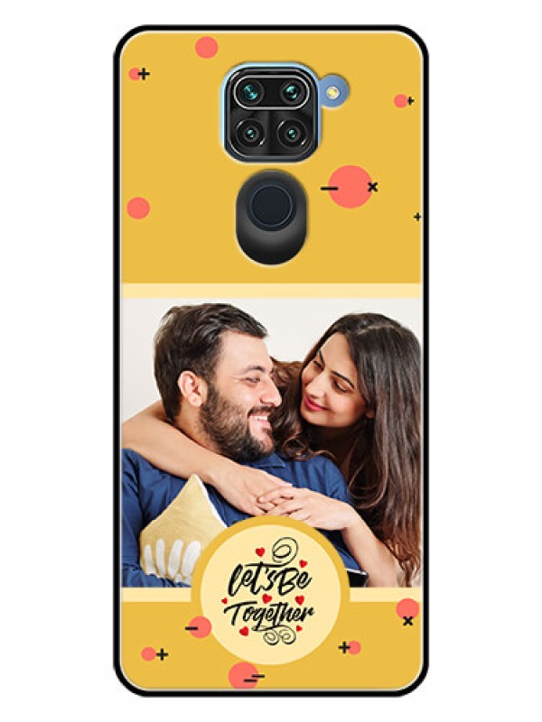 Custom Xiaomi Redmi Note 9 Photo Printing on Glass Case - Lets be Together Design