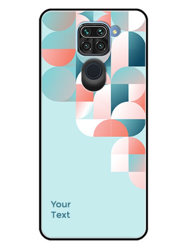 Custom Xiaomi Redmi Note 9 Custom Glass Phone Case - Stylish Semi-circle Pattern Design