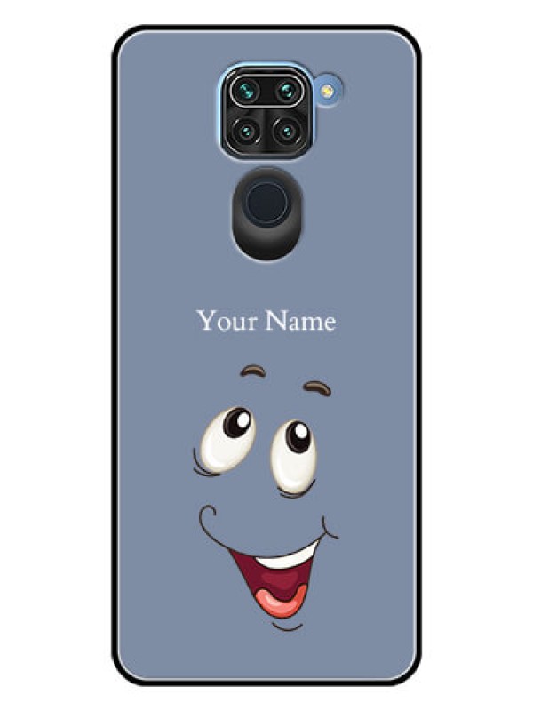 Custom Xiaomi Redmi Note 9 Photo Printing on Glass Case - Laughing Cartoon Face Design