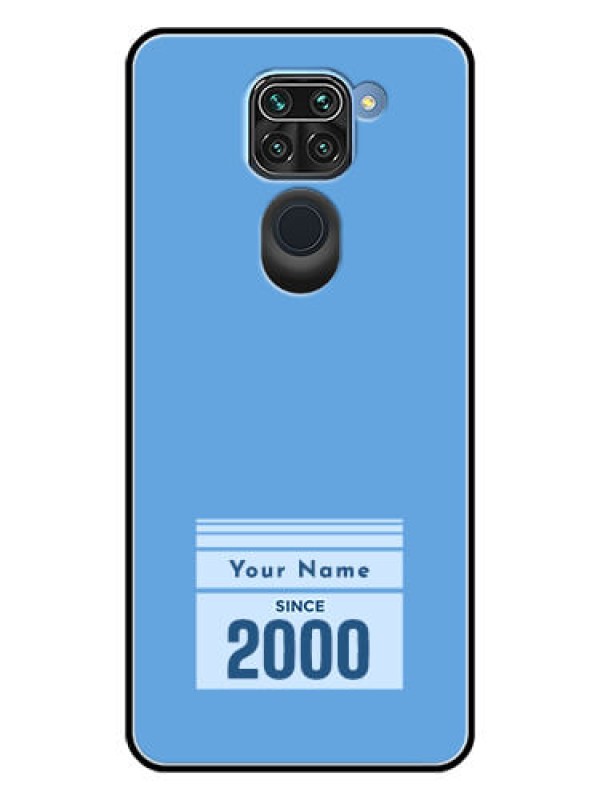 Custom Xiaomi Redmi Note 9 Custom Glass Mobile Case - Custom Year of birth Design
