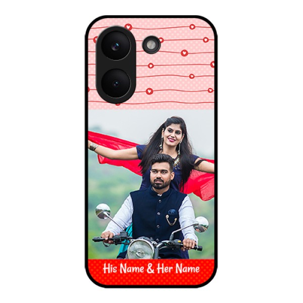 Xiaomi Redmi Turbo 5 Custom Glass Phone Case - Red Pattern Case Design Xiaomi Redmi Turbo 5 Custom Glass Phone Case - Red Pattern Case Design