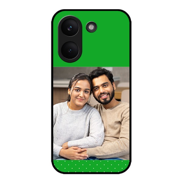 Xiaomi Redmi Turbo 5 Custom Glass Phone Case - Green Pattern Design