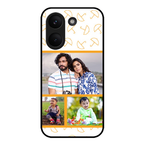Xiaomi Redmi Turbo 5 Custom Glass Phone Case - Yellow Pattern Design Xiaomi Redmi Turbo 5 Custom Glass Phone Case - Yellow Pattern Design