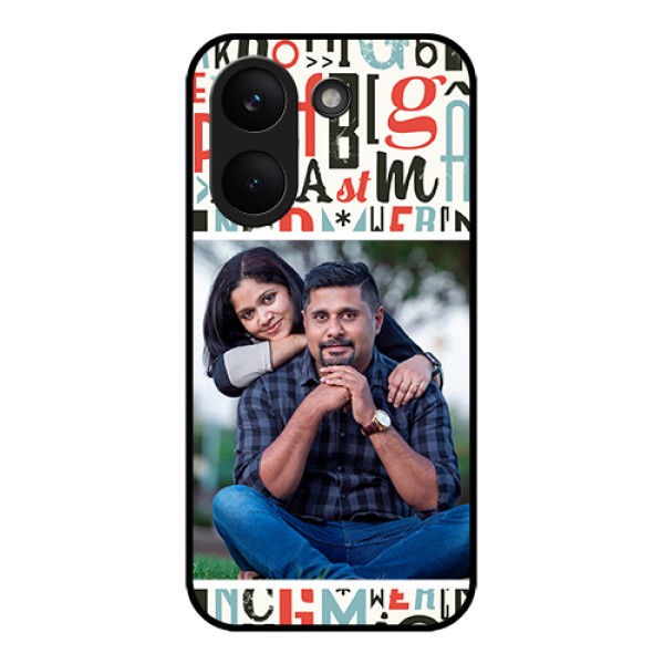 Xiaomi Redmi Turbo 5 Custom Glass Phone Case - Alphabet Design