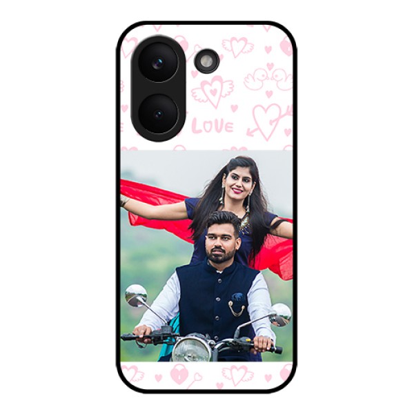 Xiaomi Redmi Turbo 5 Custom Glass Phone Case - Pink Flying Heart Design Xiaomi Redmi Turbo 5 Custom Glass Phone Case - Pink Flying Heart Design