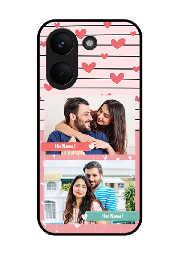 Xiaomi Redmi Turbo 5 Custom Glass Phone Case - Photo With Heart Design