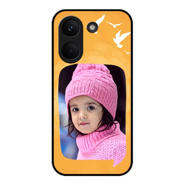Xiaomi Redmi Turbo 5 Custom Glass Phone Case - Water Color Design With Bird Icons
