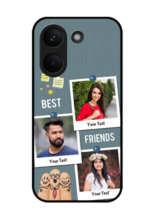 Xiaomi Redmi Turbo 5 Custom Glass Phone Case - Sticky Frames And Friendship Design